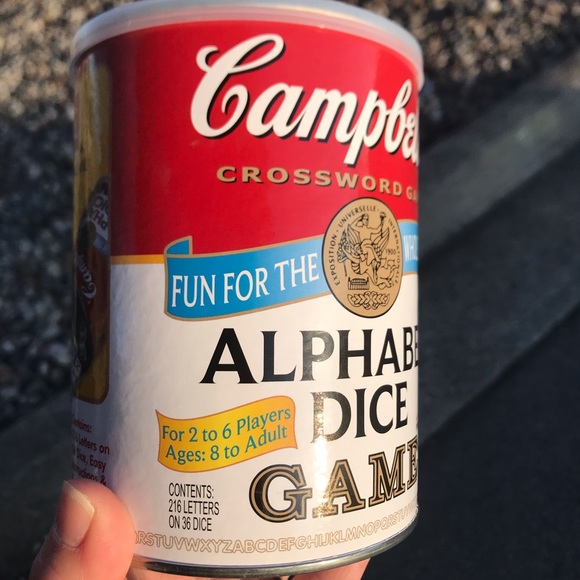 NEW Campbell's Alphabet Dice Crossword Game Sealed - Picture 3 of 11